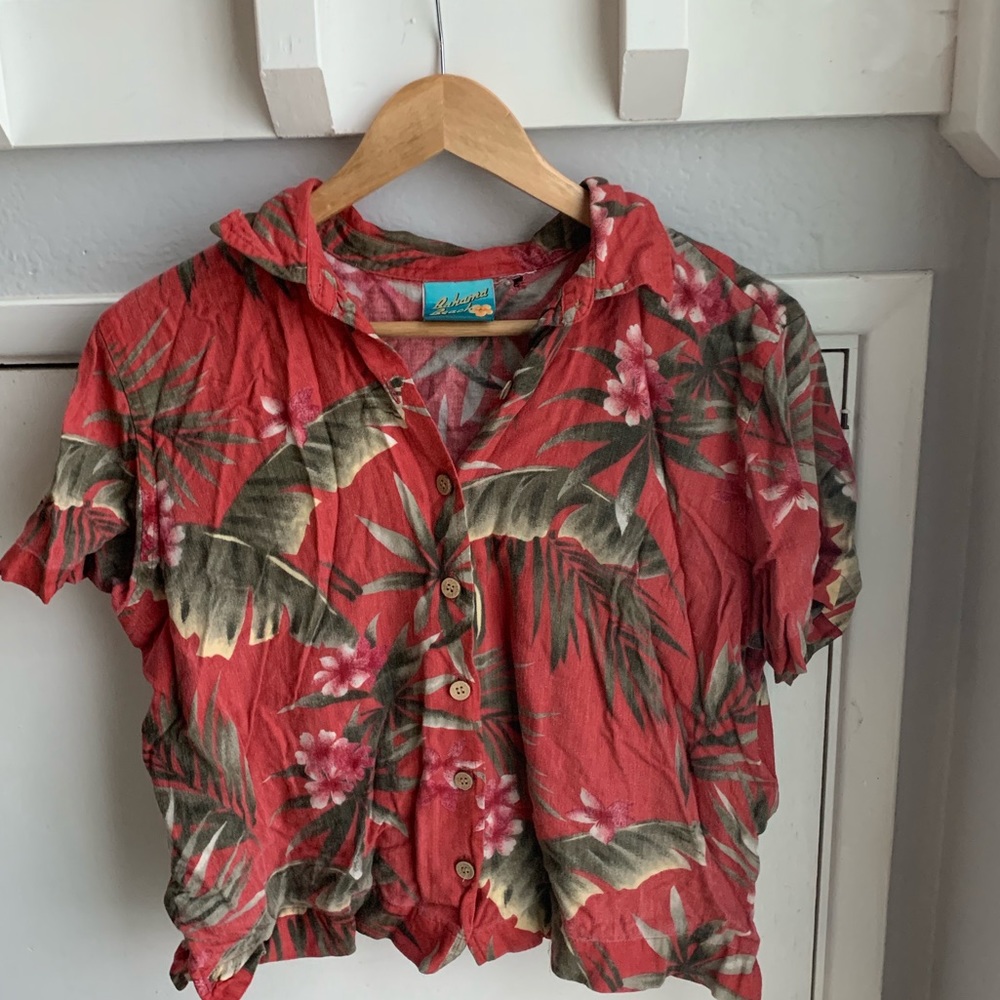 Vintage Cropped Hawaii Shirt